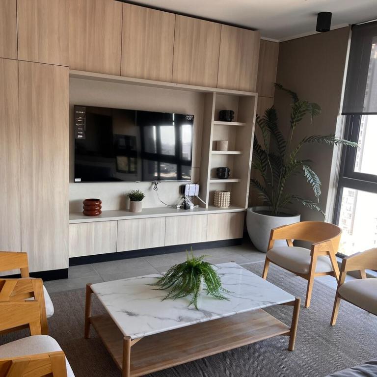 Moderno departamento en Ñuñoa, Nuevo, 4 huéspedes - Two-Bedroom Apartment - 16