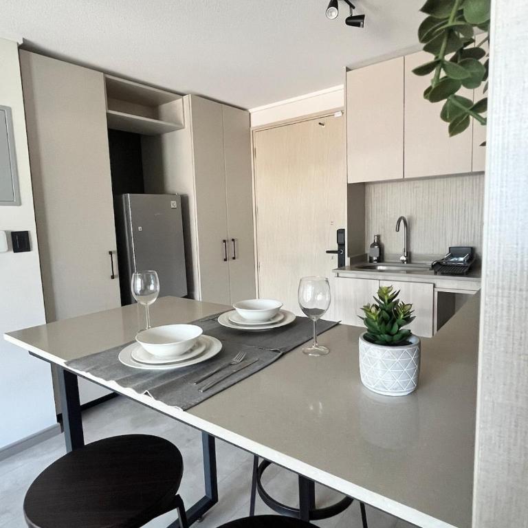 Moderno departamento en Ñuñoa, Nuevo, 4 huéspedes - Two-Bedroom Apartment - 20