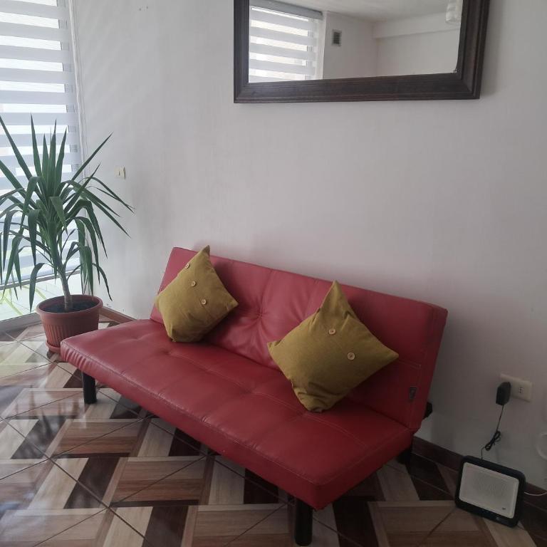 Cómodo depto en condominio con piscina y parking - One-Bedroom Apartment with Balcony - 3