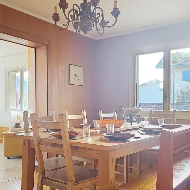 Chalet Bambi, spacieux, jardin, cheminée, kids & pets friendly - Doppelzimmer mit Gemeinschaftsbad - 5