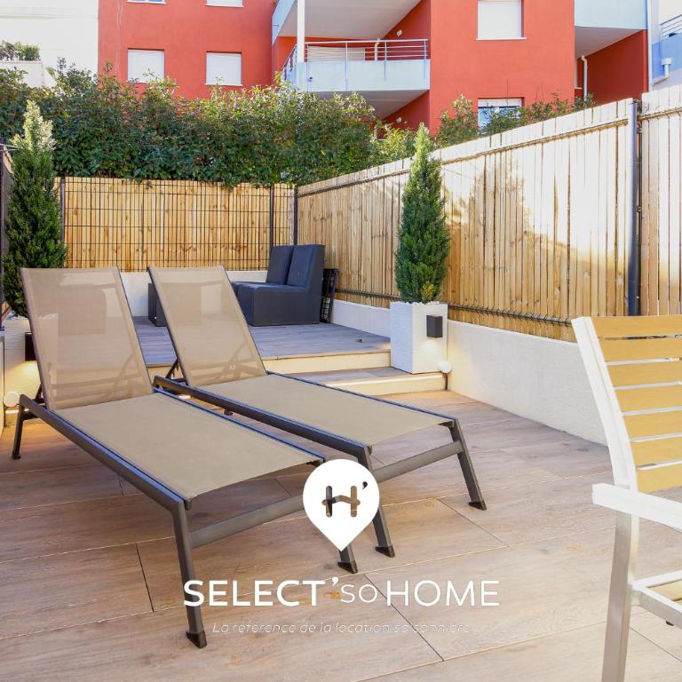 SELECT'soHOME - Résidence Le Poséidon - Mazet en Duplex - Prestations de qualité & Services Hôteliers, Parking privé - POS-E - Two-Bedroom Apartment - 1