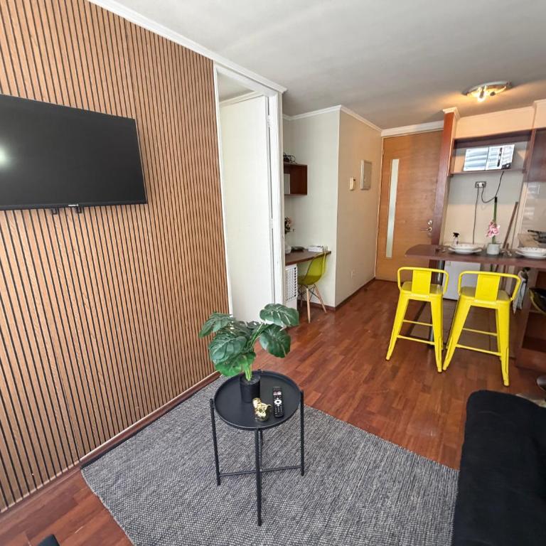 Depto con Estacionamiento Metro La Moneda - One-Bedroom Apartment - 5