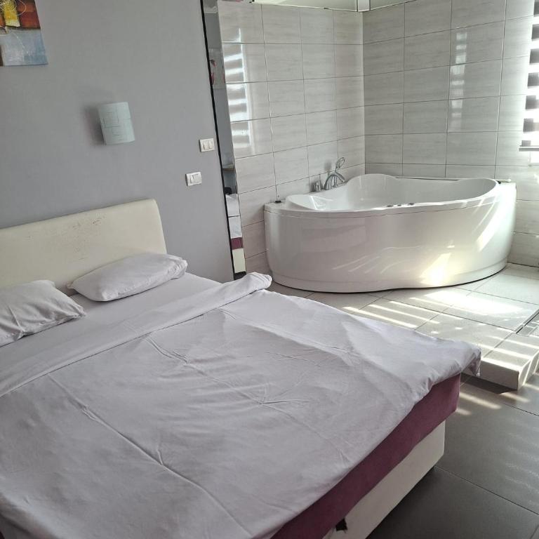 Bela Ruza Rooms For Rent Near Airport - Deluks Dvokrevetna Soba sa Bračnim Krevetom i Kadom - 1
