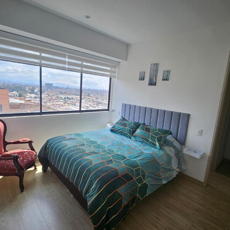 Moderno Apto 1HAB para 2 hasta 4 personas con Vista Panorámica en Usaquén, WiFi Rápido y Cocina Equipada - Apartamento de 1 dormitorio - 3