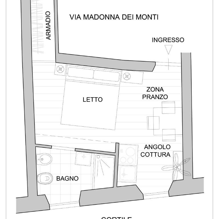 Madonna dei Monti - Appartamento Monolocale - 3