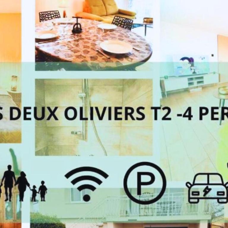 Les Deux Oliviers T2 Cozy Clim Free Parking - Appartement 1 Chambre - 1