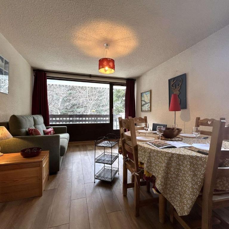 Studio avec coin montagne - 4 pers, à 100m des télécabines, piscine, parking, casier à ski - Appartement 1 Chambre - 23