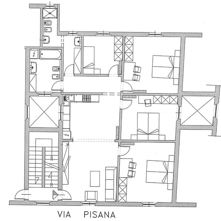 Appartamento Porta San Frediano - Appartamento con 4 Camere da Letto - 38
