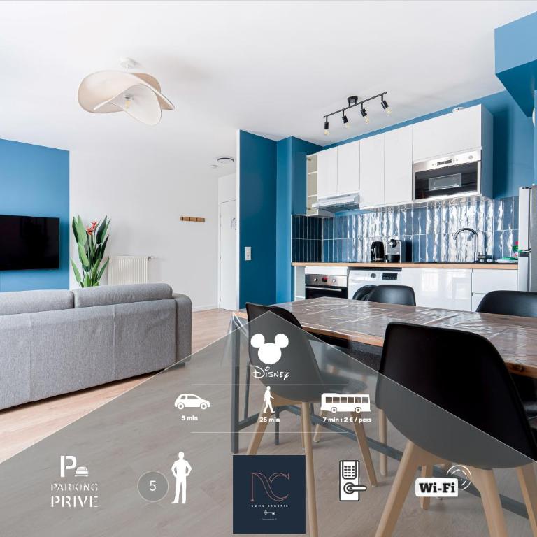 Disneyland-Paris, 5 personnes, Wifi, Parking - One-Bedroom Apartment - 1