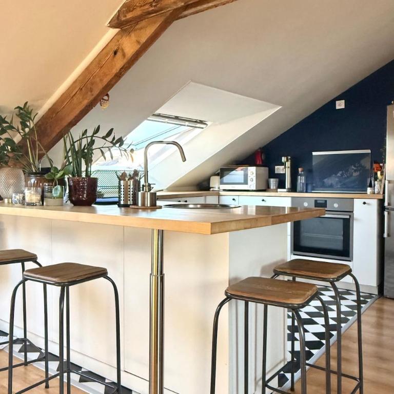 Charmant Duplex proche de la gare et du centre ville Rennes - Appartement 1 Chambre - 8