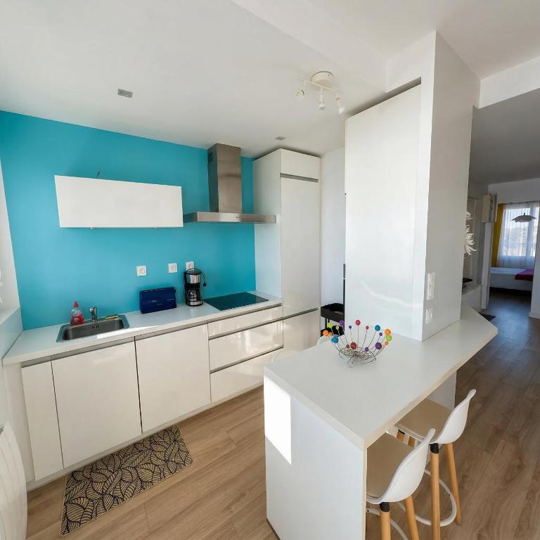 T3 vue mer-Emplacement idéal-Parking - Apartment mit 2 Schlafzimmern - 5