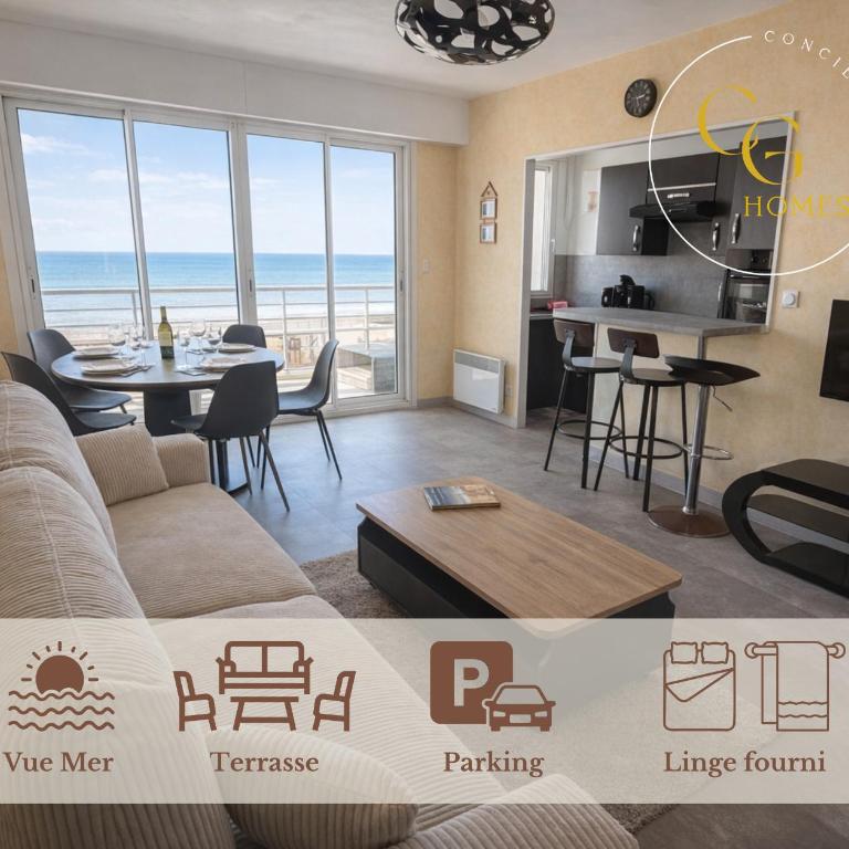 FACE MER grand T3 familial, parking gratuit - Apartment mit 2 Schlafzimmern - 1