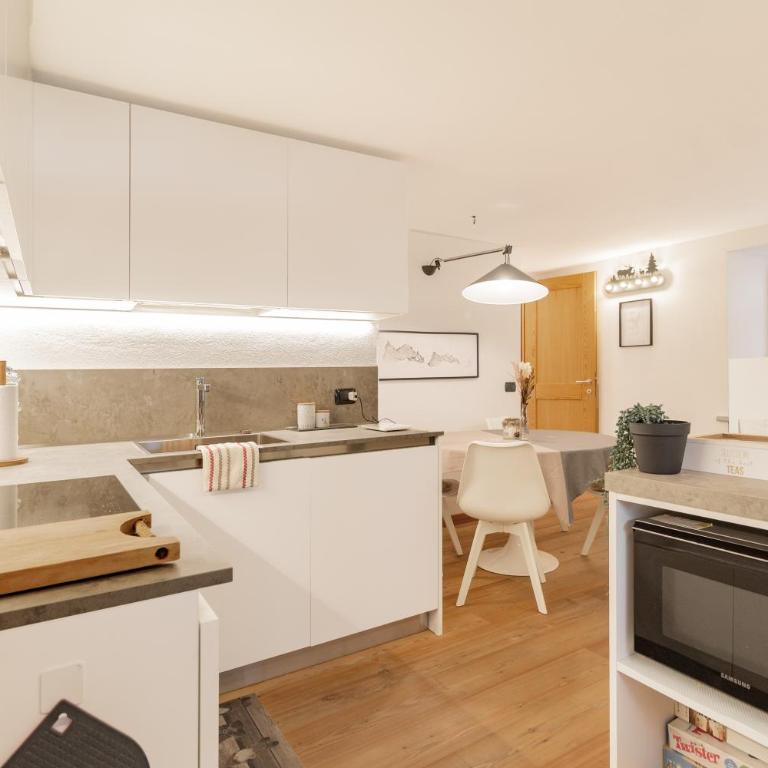 NEW Alpe Veille, Chalet Centro La Thuile 2 Bagni e Garage Privato - Appartement 1 Chambre - 12