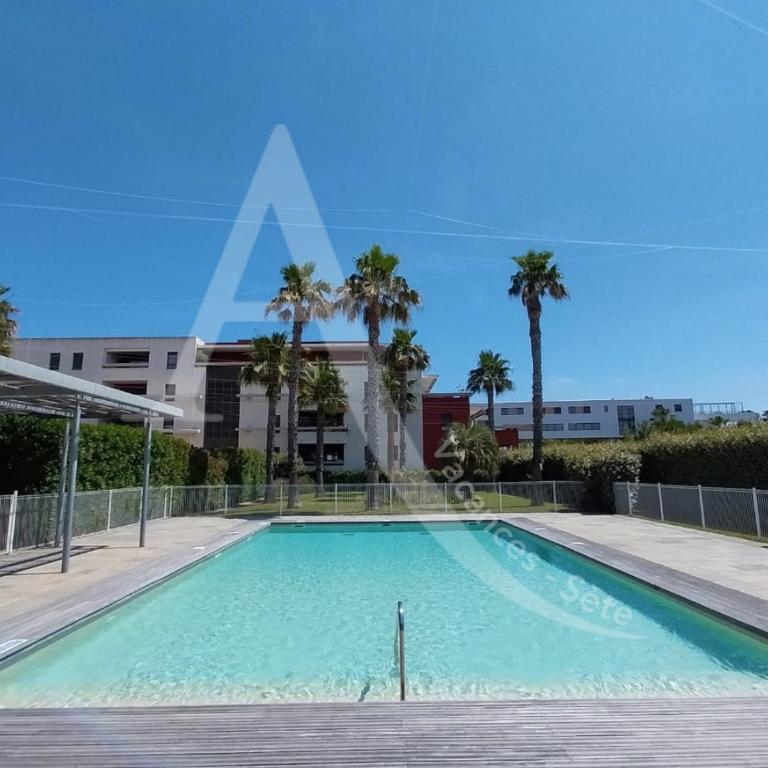 012 grand t3 avec clim, garage, piscine, wifi - Appartement 2 Chambres avec Terrasse et Vue sur la Mer - 1