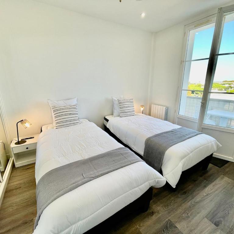Harbor - T3 vue Mer - 100 m de la plage - Appartement 2 Chambres - 25