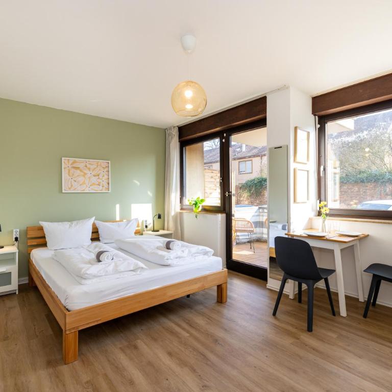 Nette Apartments mit Terrasse - Studio 1 with double bed - 13