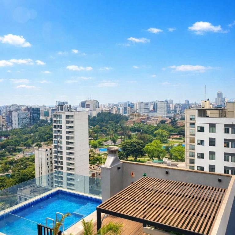 Dpto Moderno Cerca al Estadio Nacional y Circuito Agua con 2 Queen Beds - Two-Bedroom Apartment - 5