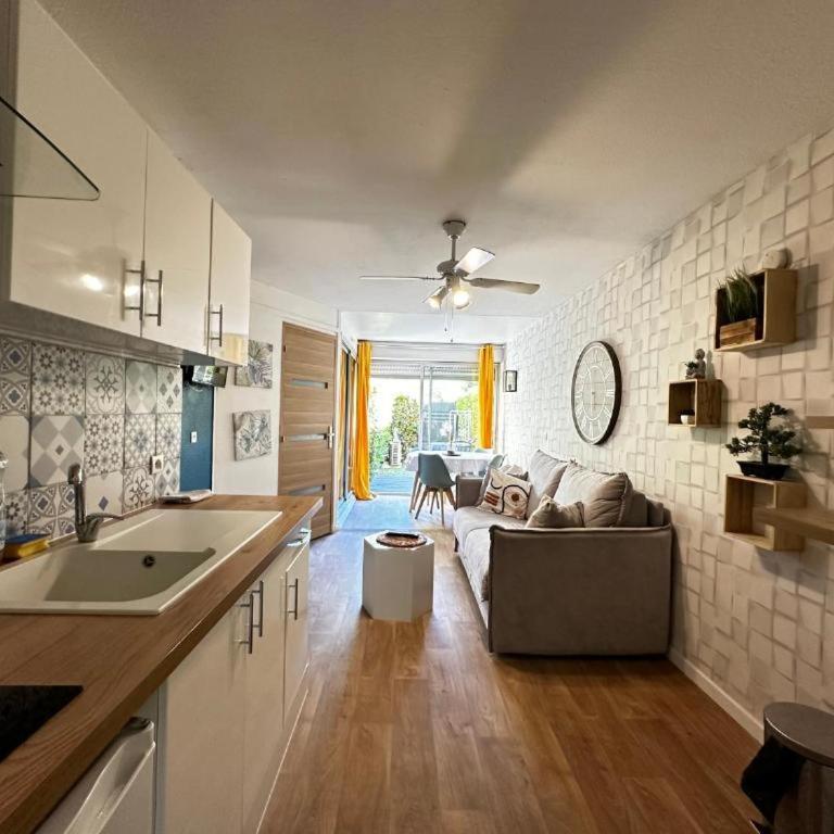 Appartement avec jardin plein sud- Clim wifi et parking - One-Bedroom Apartment - 1
