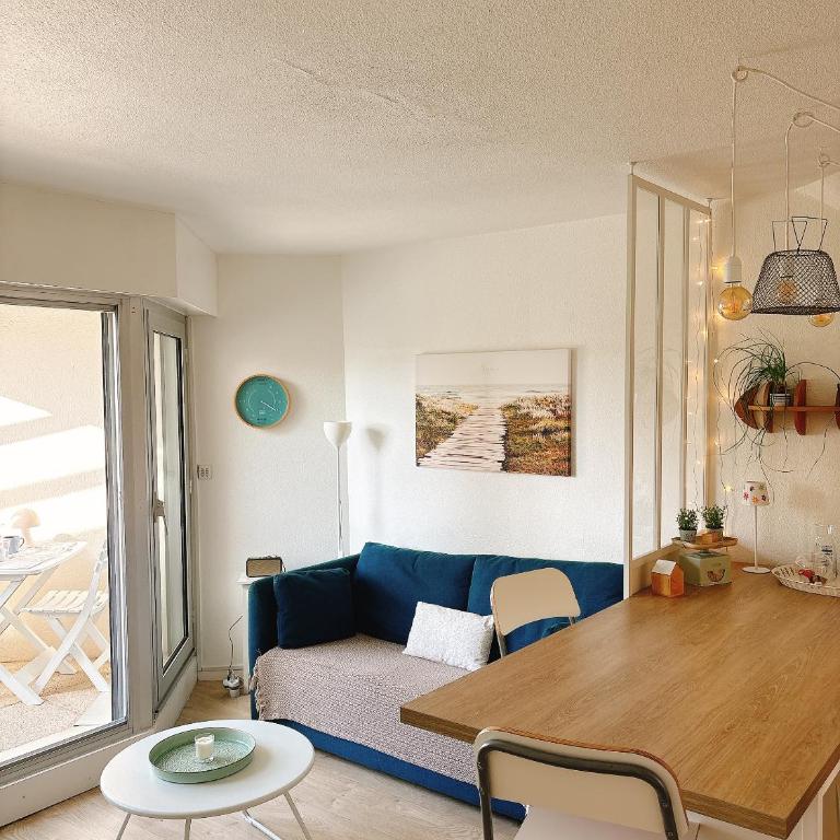 Le BULOT BLEU - 2 vacanciers - 1 chambre - Terrasse - 2 vélos - Parking - Plages et Commerces à pied - Appartement 1 Chambre - 2