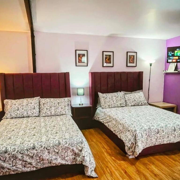 Suite morada Moderna y céntrica ideal hasta para 7 viajeros - Habitación Triple con baño privado - 10