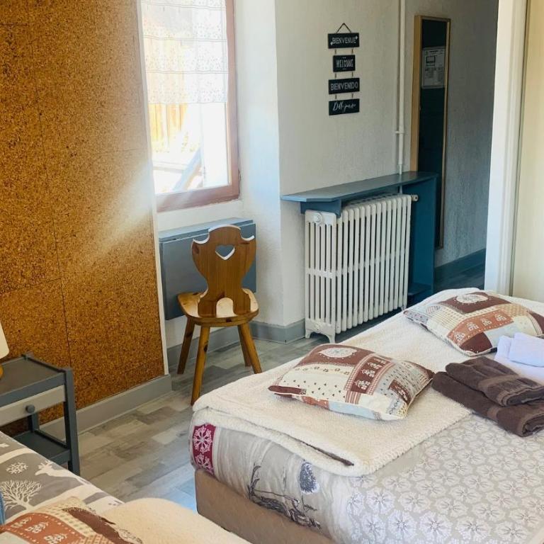Hôtel Le Beauséjour - Chambre Double - Vue sur Montagne - 1