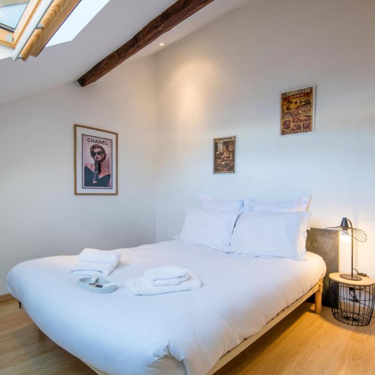 Appt Duplex La Ganterie, fibre en centre-ville - Appartement 1 Chambre Deluxe - Vue sur Ville - 11