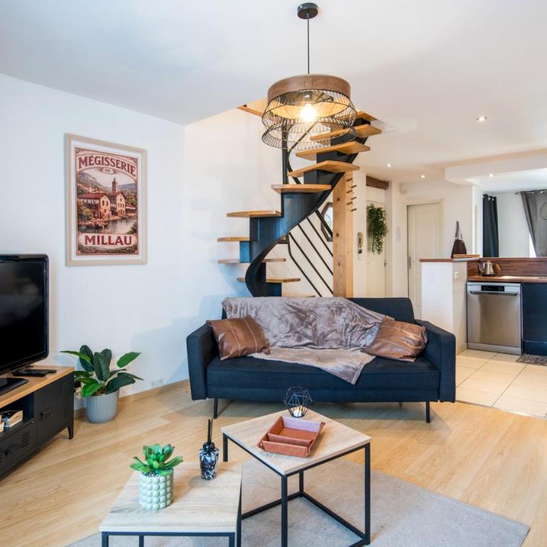 Appt Duplex La Ganterie, fibre en centre-ville - Appartement 1 Chambre Deluxe - Vue sur Ville - 1