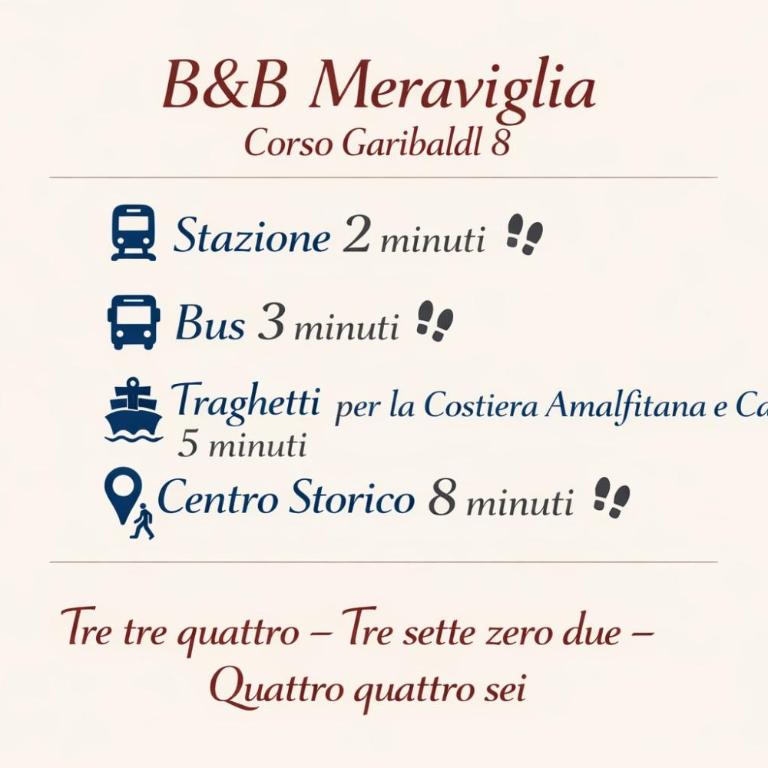 Meraviglia B&B - Salerno Centro Close to the Station and Pier - Camera Matrimoniale Deluxe con Balcone - 1