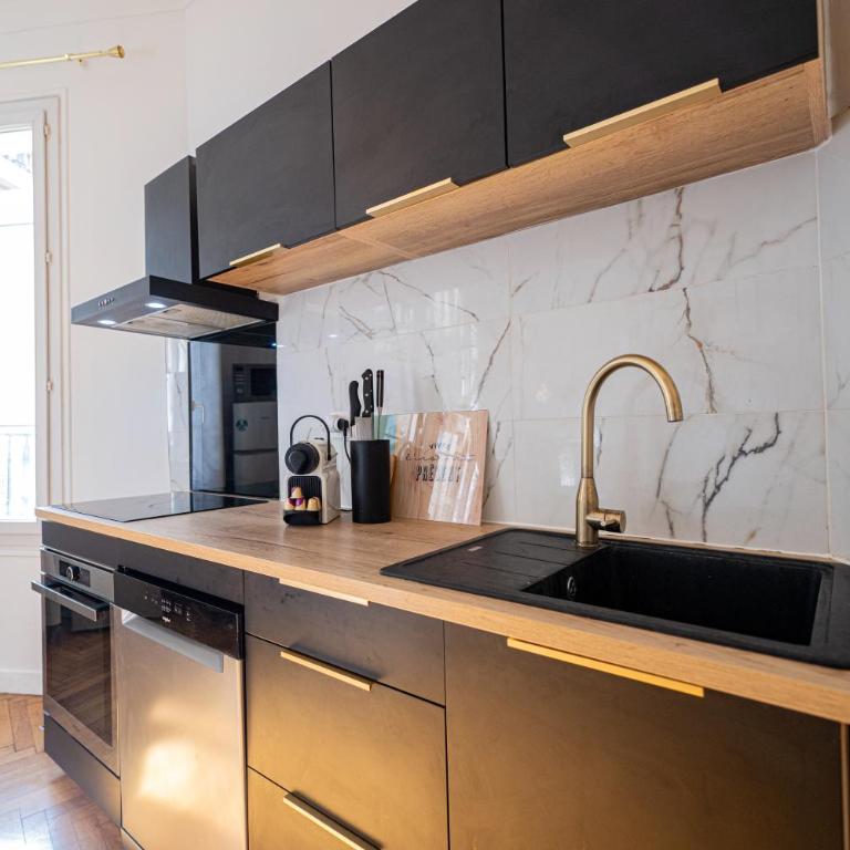 Grand 2P 52m2 Centre Nice-Gare 3min-Clim-6 Pers-Plage 8min - Appartement 1 Chambre - 8