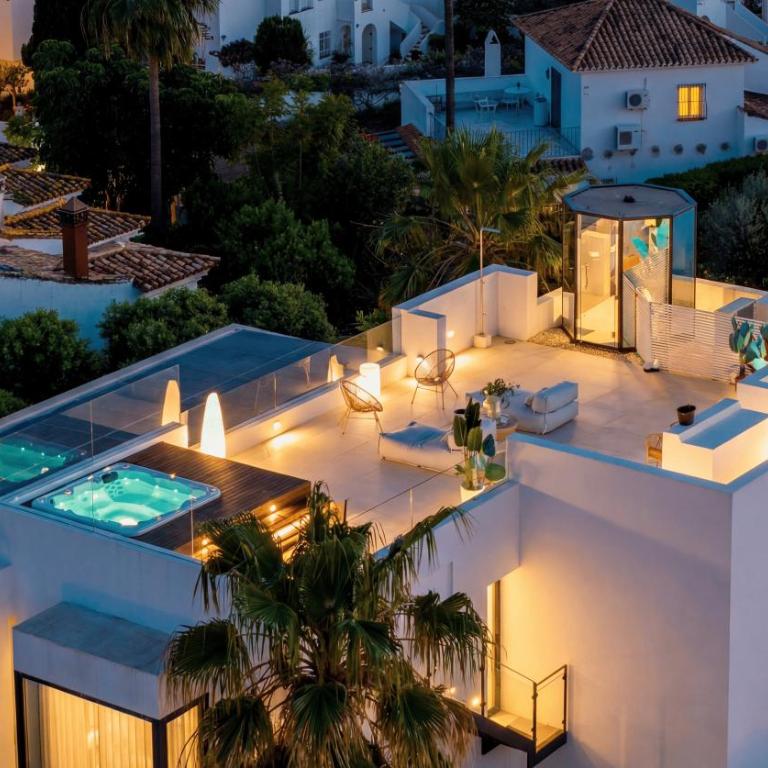 VACATION MARBELLA I Villa Fleur, Rooftop Hot Tub, Heated Pool, Sauna, Cine, GYM, Sea View, Close to The Beach - Villa - 5