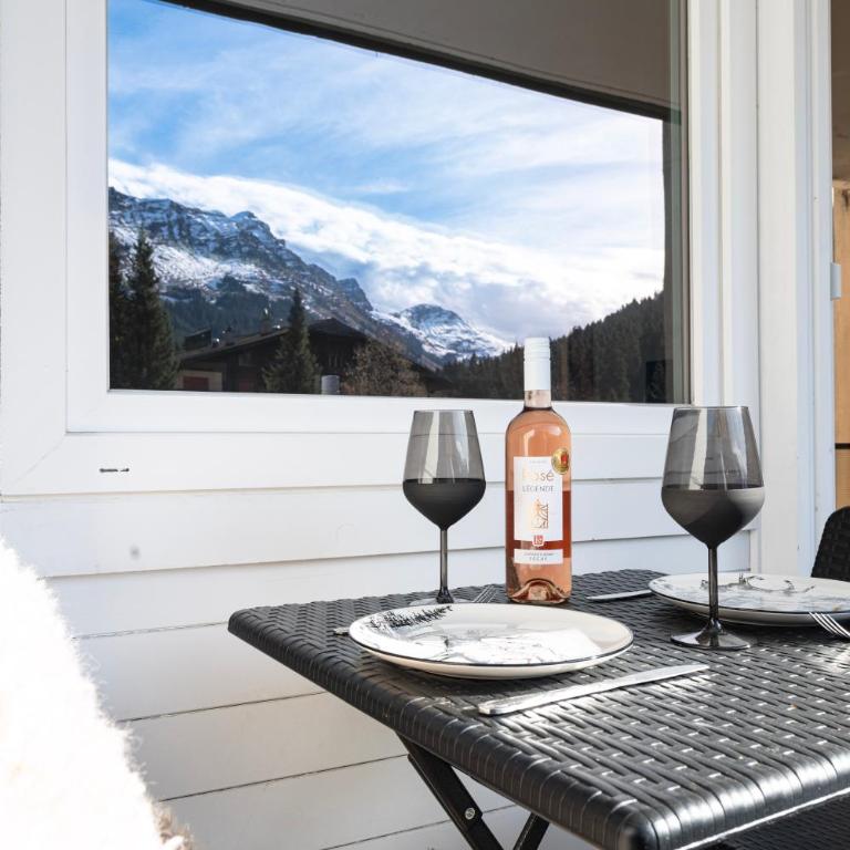 Superbe Studio Morgins au Pied des Pistes avec Piscine - Studio mit Balkon - 1