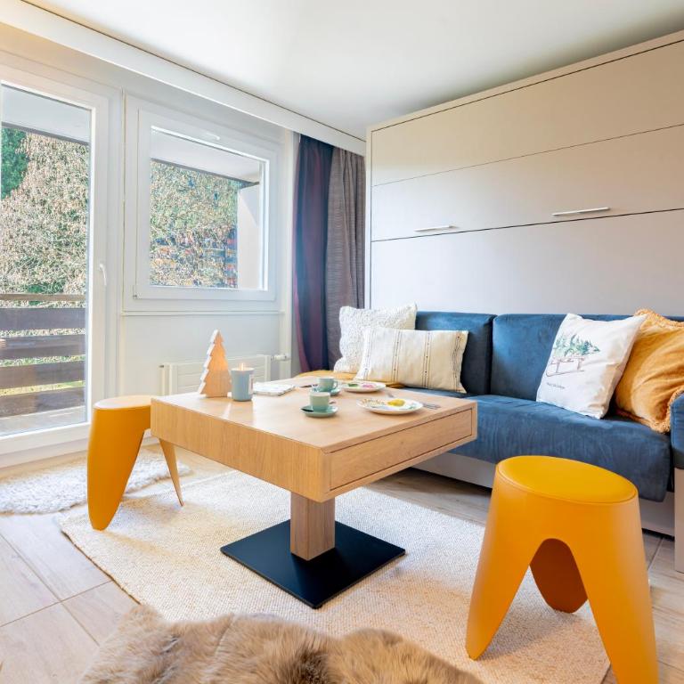 Superbe Studio Morgins au Pied des Pistes avec Piscine - Studio mit Balkon - 7