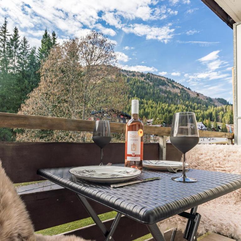 Superbe Studio Morgins au Pied des Pistes avec Piscine - Studio mit Balkon - 9