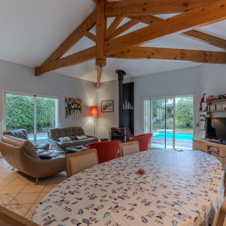 Maison 8 pers, piscine privée, wifi, proche golf à Biscarrosse - FR-1-521-231 - Ferienhaus - 16