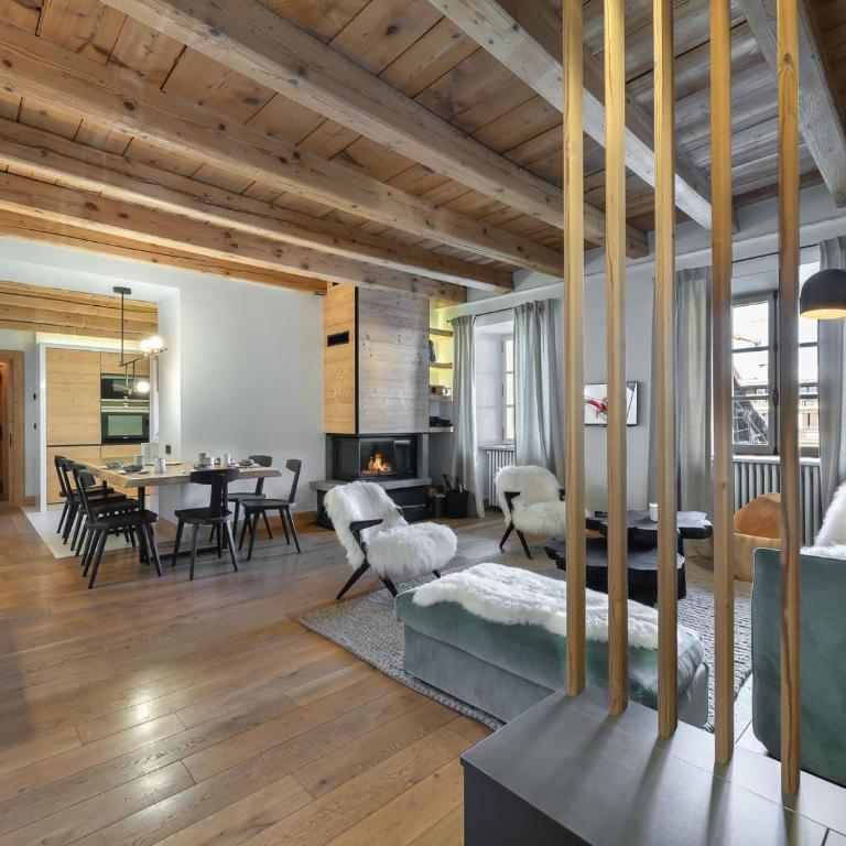 Appartement rénové 3 ch, centre Megève, parking, wifi - Appartement 3 Chambres - 8