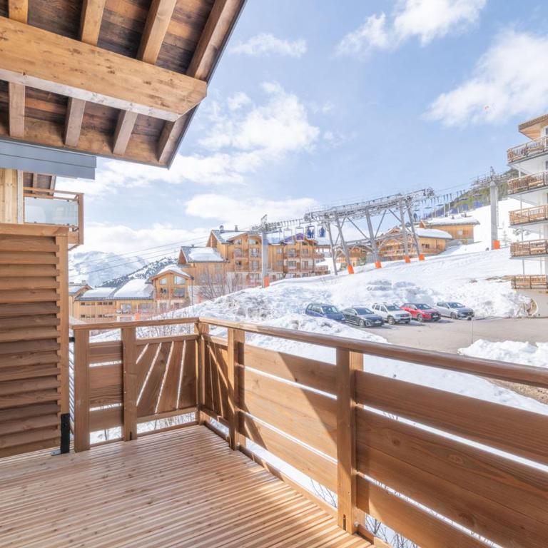 Résidence neuve, skis aux pieds, centre Huez, 2 adultes + 4 enfants - FR-1-645-105 - Appartement - 12