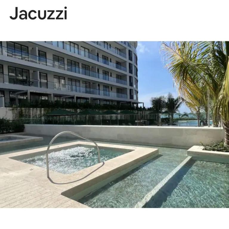 Apartamento moderno con vista al mar y piscinas 1 habitación con balcón en Manzanillo,Cartagena - One-Bedroom Apartment - 70