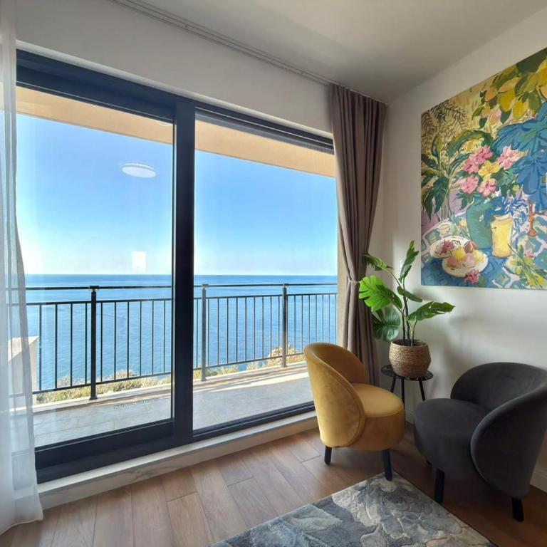 Apartments Azimut Rezevici - Apartman sa 2 Spavaće Sobe i Pogledom na More - 11