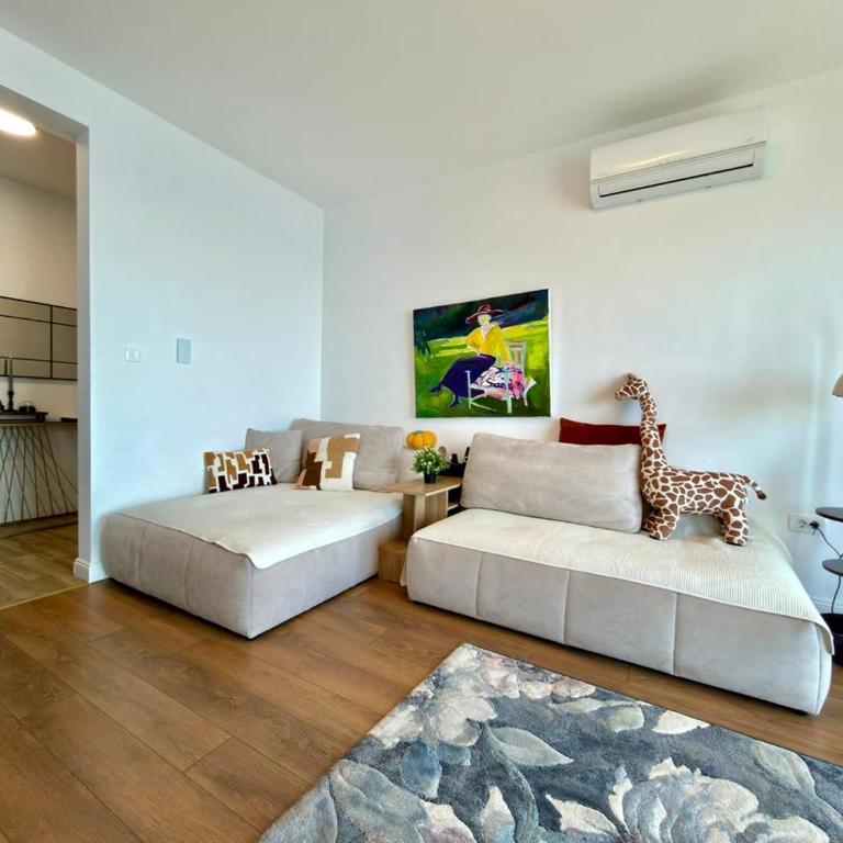 Apartments Azimut Rezevici - Apartman sa 2 Spavaće Sobe i Pogledom na More - 15
