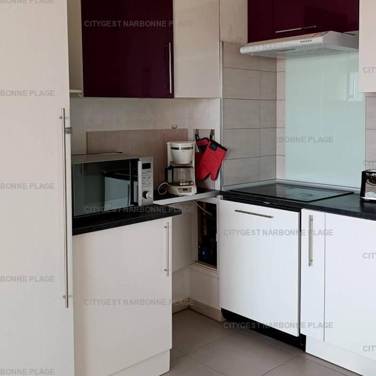 Appartement rénové Narbonne, à 100m de la plage, avec terrasse et parking privé, climatisation incluse - FR-1-619-132 - Apartment - 16