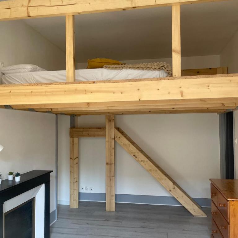 T2 Cosy mezzanine & cheminée Europole Gare IUT GEM - Two-Bedroom Apartment - 15