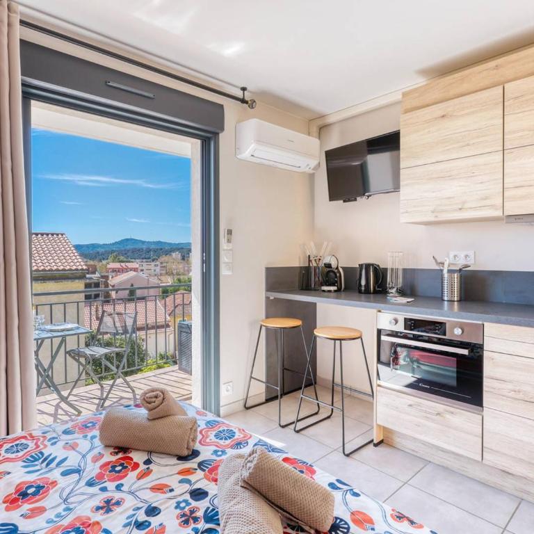 Studio rénové centre Lavandou avec terrasse - FR-1-816-10 - Appartamento - 19