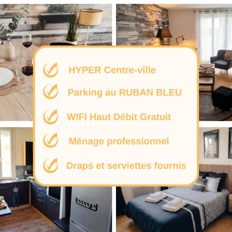 L'Indus -HyperCentre-WIFI-2à4pers - Appartement 1 Chambre - 7