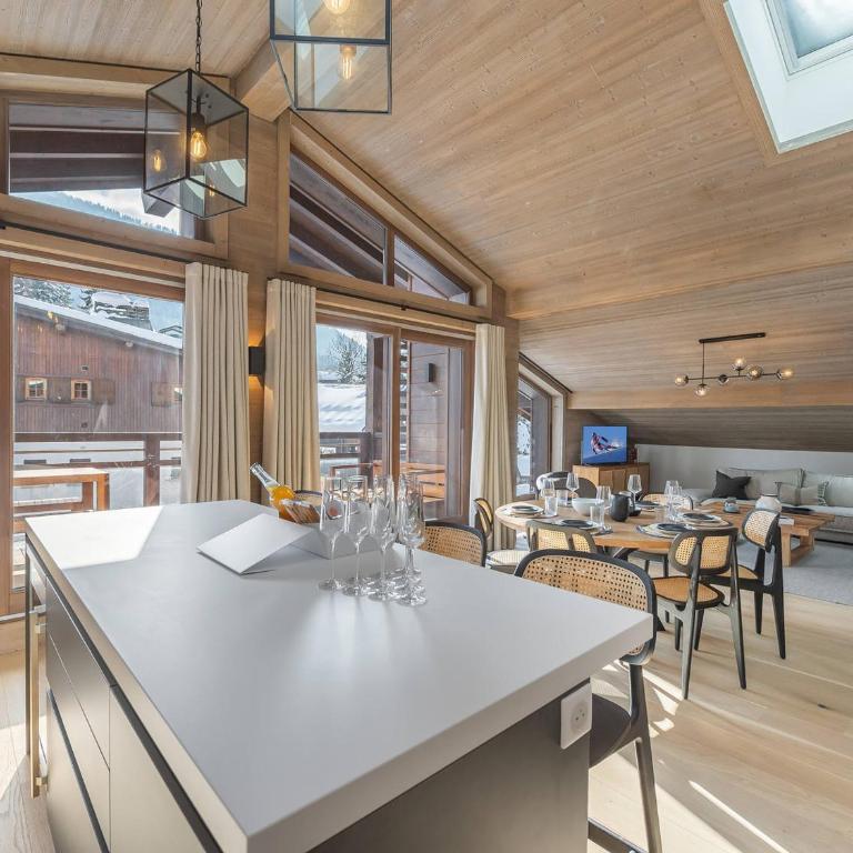 Penthouse lumineux avec piscine à Megève, pour 10 personnes - FR-1-569-68 - Appartement - 6