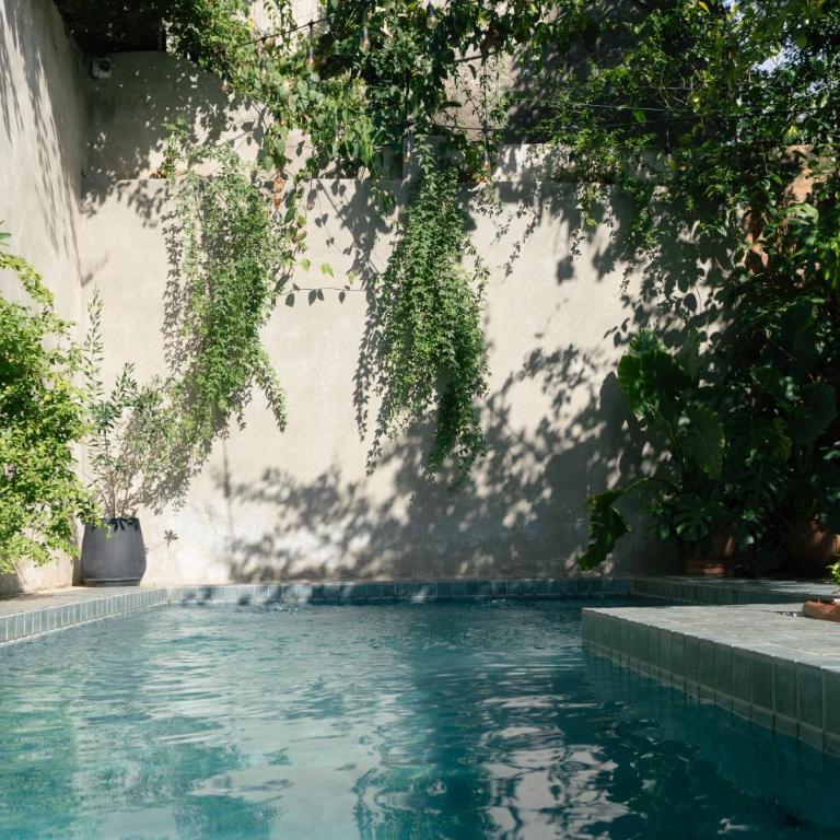Habitación en casa colonial con jardín y piscina - Centro de Asunción - Wifi Full - One-Bedroom Apartment - 53