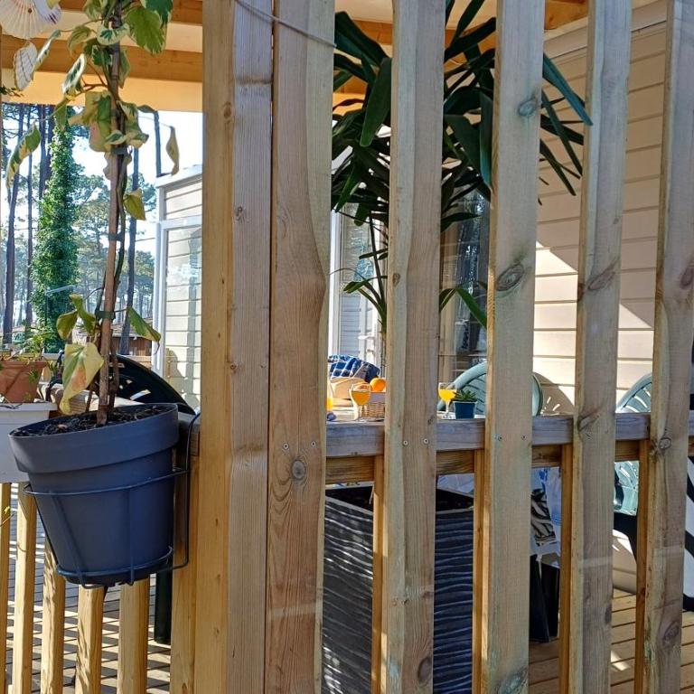 Mobil-home climatisé - Terrasse et portillon - proche océan - Casa Móvil - 28