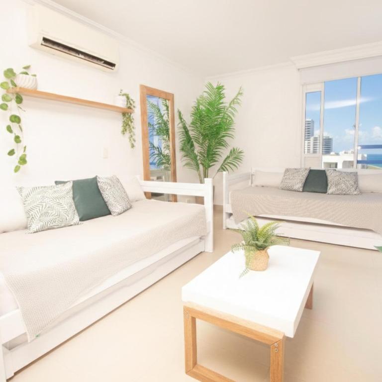 Apartamento con vista al mar, cerca a Bocagrande - One-Bedroom Apartment - 14