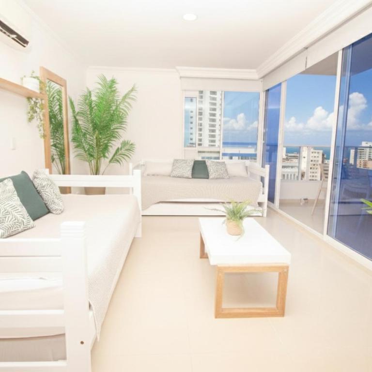 Apartamento con vista al mar, cerca a Bocagrande - One-Bedroom Apartment - 17
