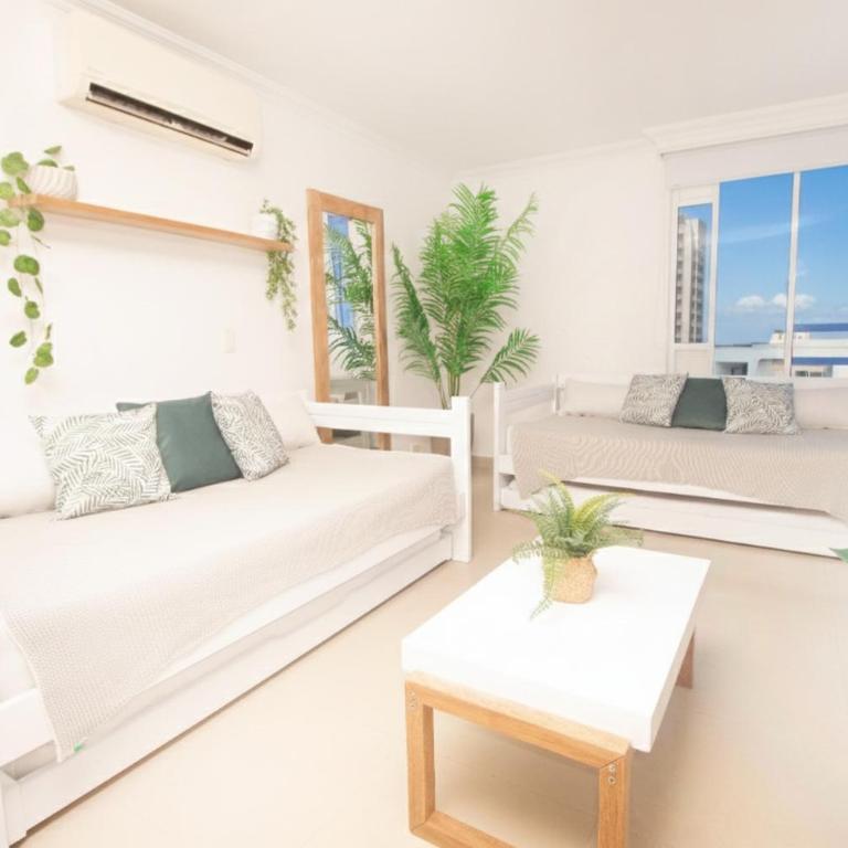 Apartamento con vista al mar, cerca a Bocagrande - One-Bedroom Apartment - 30
