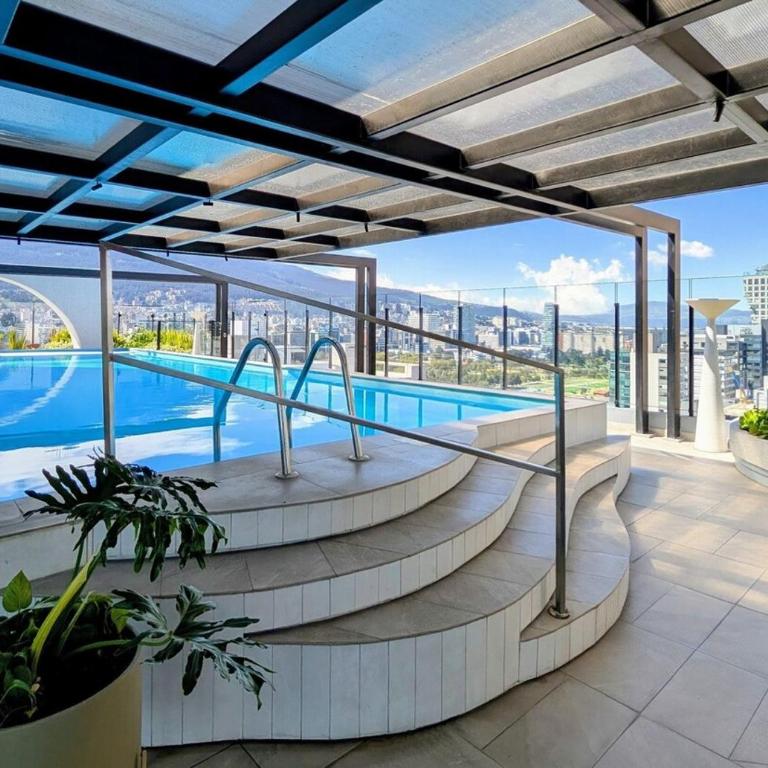 Luxury Studio Corazón Financiero, Gym, Piscina & Rooftop - One-Bedroom Apartment - 5
